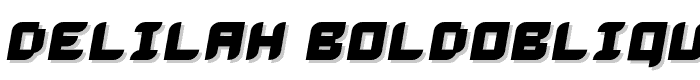Delilah BoldOblique font